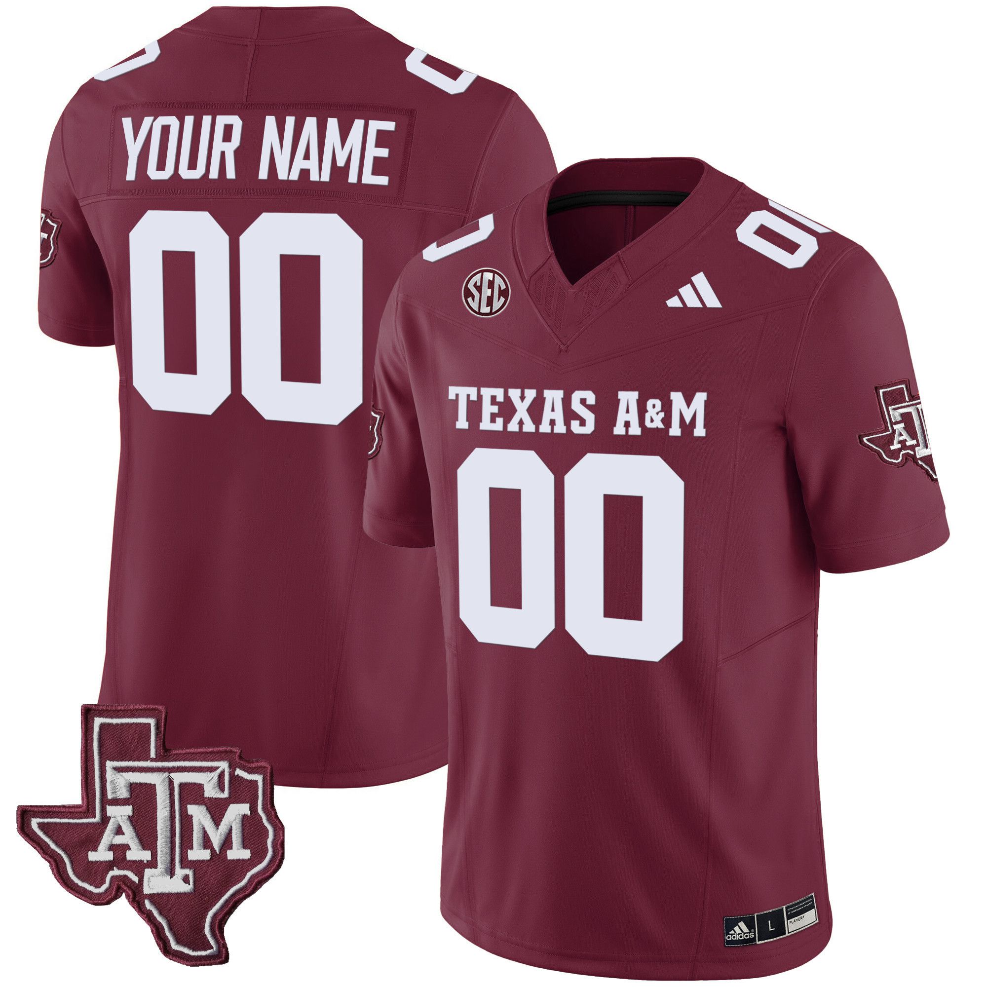 Men Texas A&M Aggies Red 2024 Vapor Limited Custom NCAA Jersey